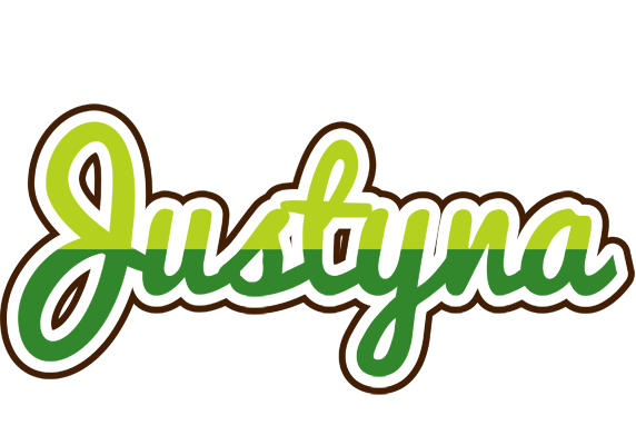 Justyna golfing logo