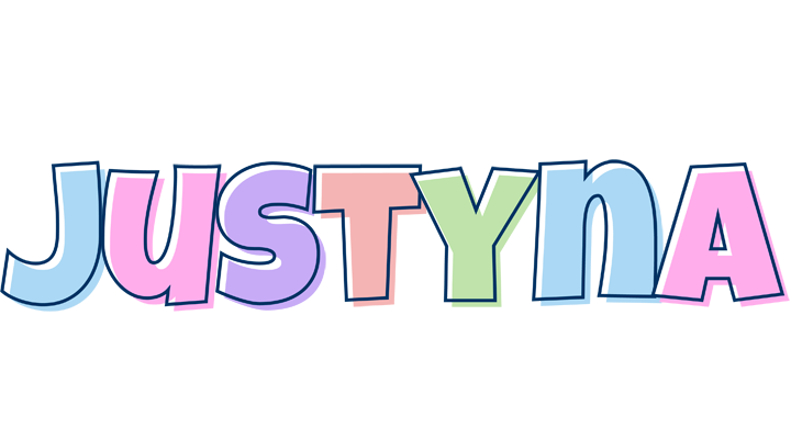 Justyna pastel logo