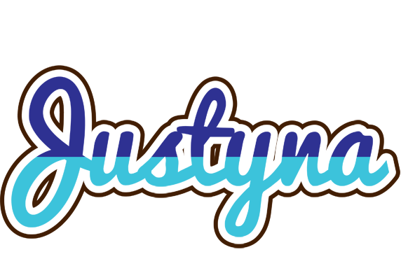 Justyna raining logo