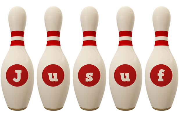 Jusuf bowling-pin logo