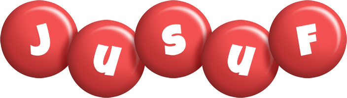 Jusuf candy-red logo