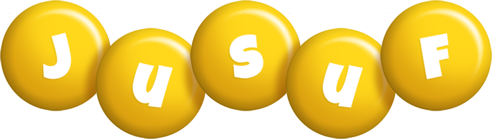 Jusuf candy-yellow logo