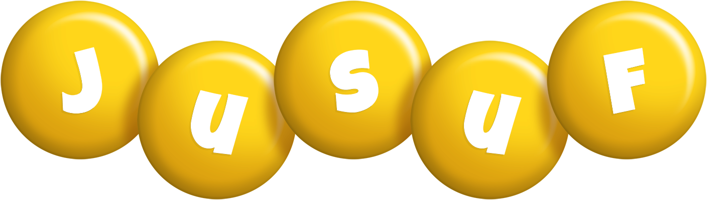 Jusuf candy-yellow logo