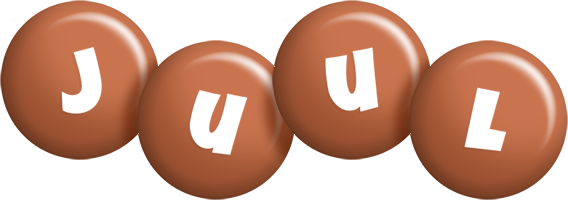 Juul candy-brown logo