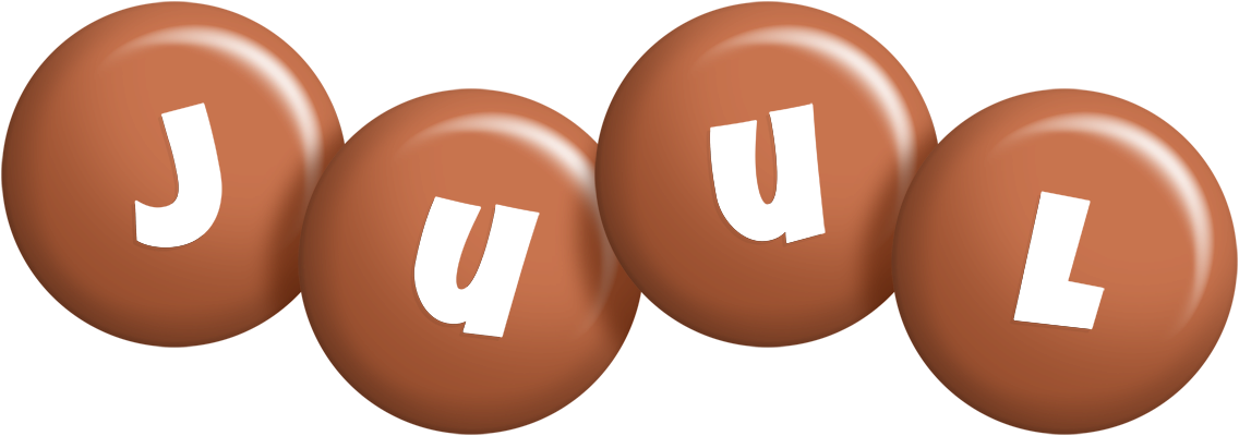 Juul candy-brown logo