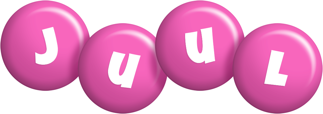 Juul candy-pink logo