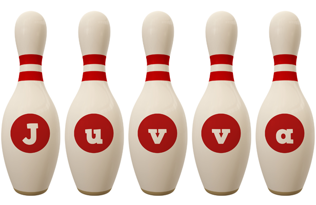 Juvva bowling-pin logo