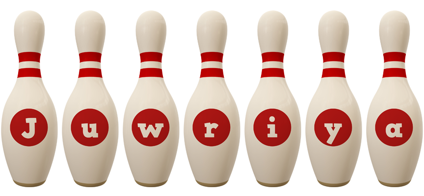 Juwriya bowling-pin logo