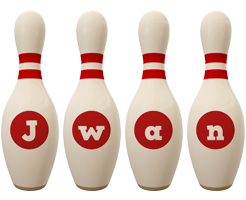 Jwan bowling-pin logo