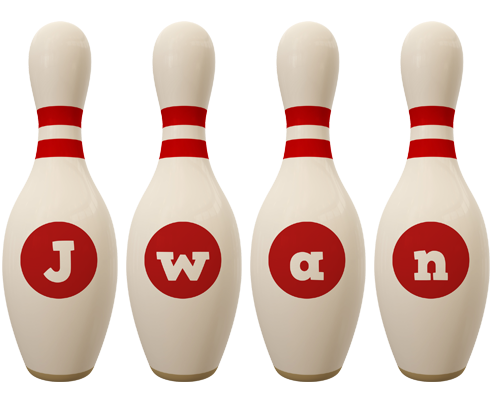 Jwan bowling-pin logo