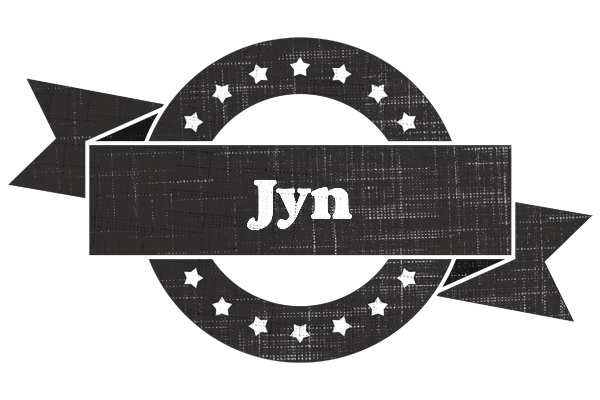 Jyn grunge logo