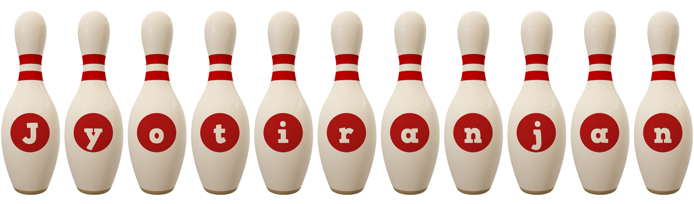 Jyotiranjan bowling-pin logo