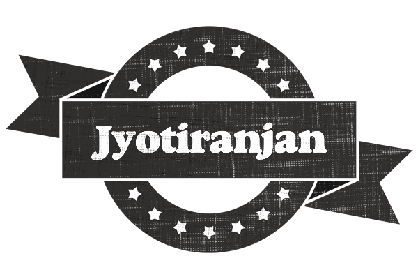 Jyotiranjan grunge logo
