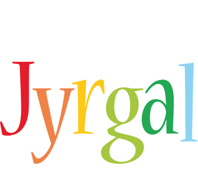 Jyrgal birthday logo