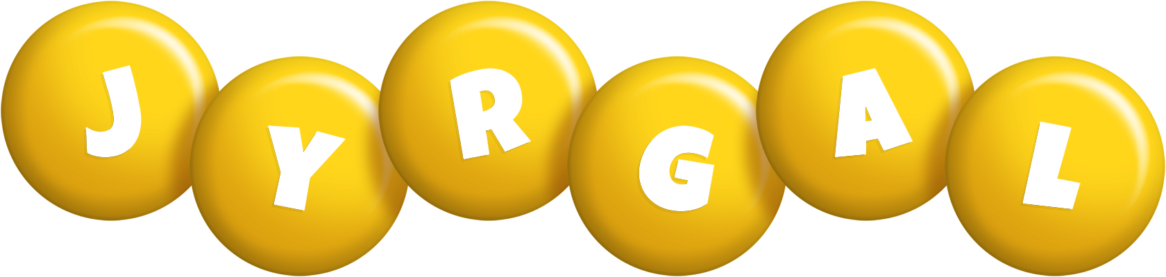 Jyrgal candy-yellow logo