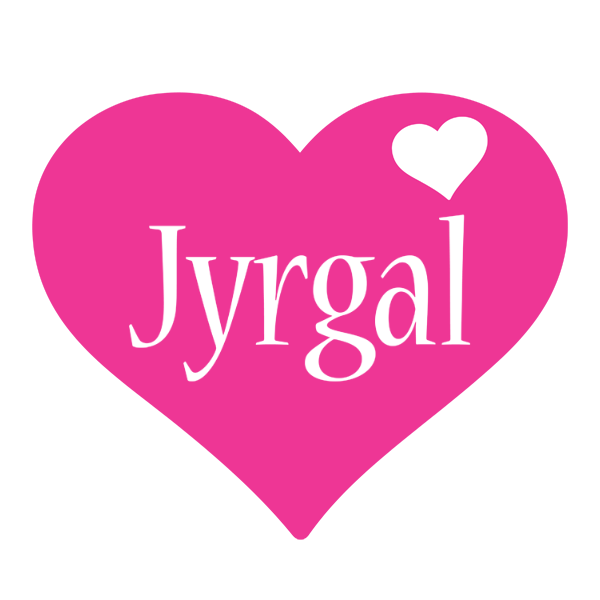 Jyrgal love-heart logo