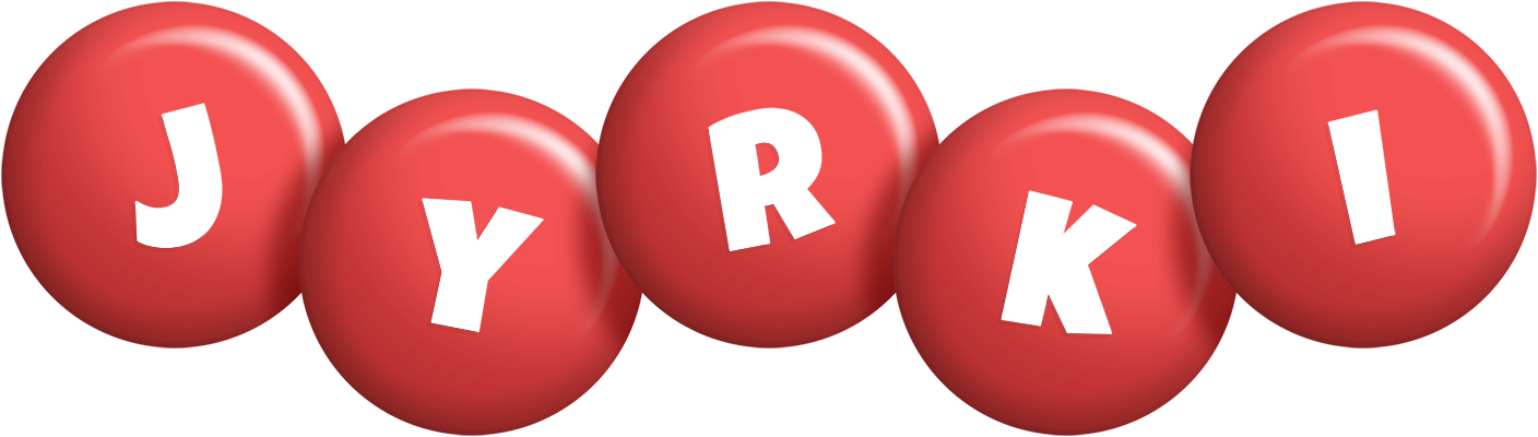 Jyrki candy-red logo