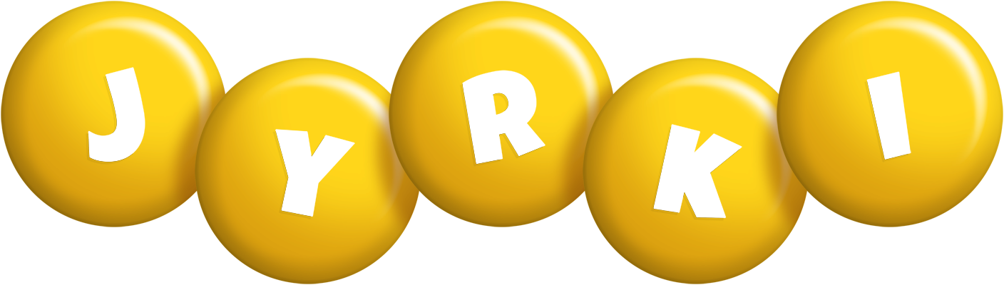 Jyrki candy-yellow logo