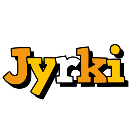 Jyrki cartoon logo