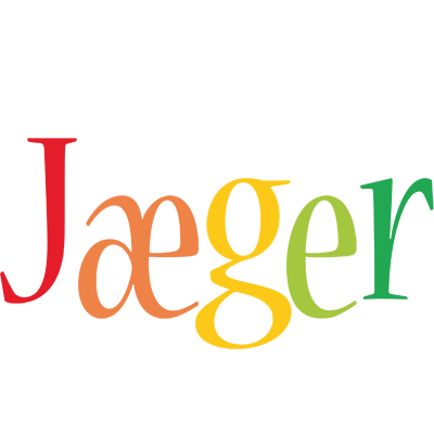 Jæger birthday logo