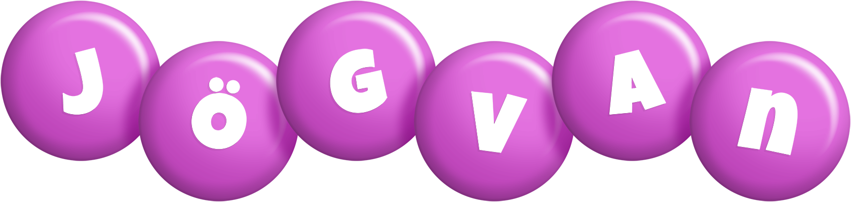 Jögvan candy-purple logo