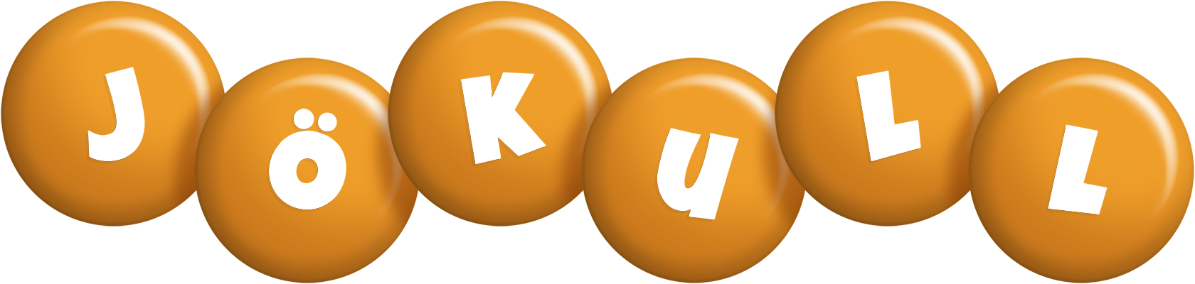 Jökull candy-orange logo