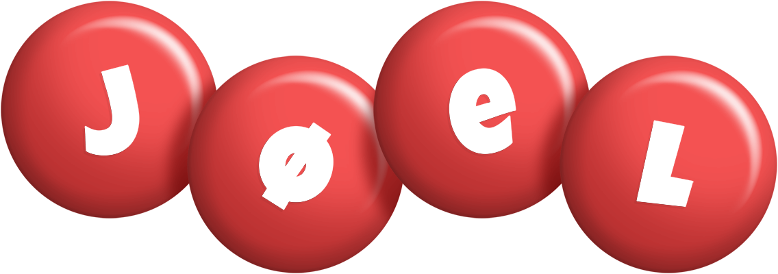 Jøel candy-red logo