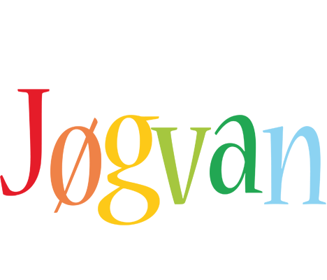 Jøgvan birthday logo