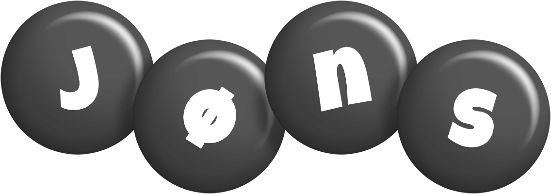 Jøns candy-black logo