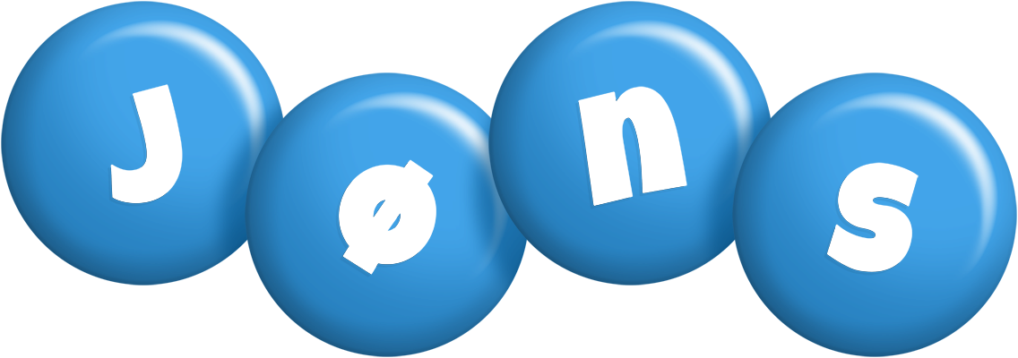 Jøns candy-blue logo