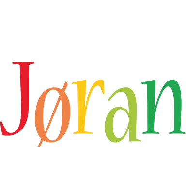 Jøran birthday logo