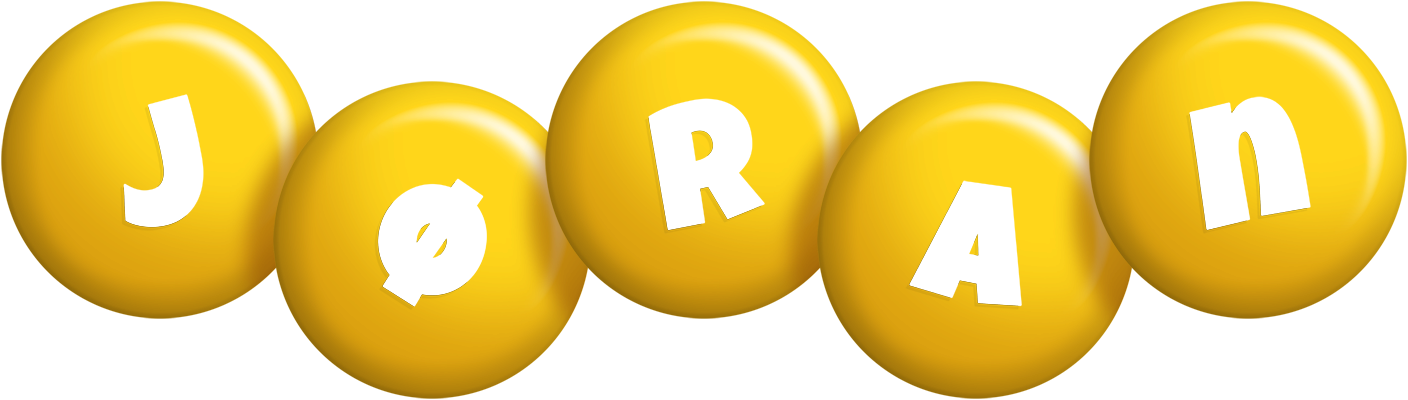 Jøran candy-yellow logo