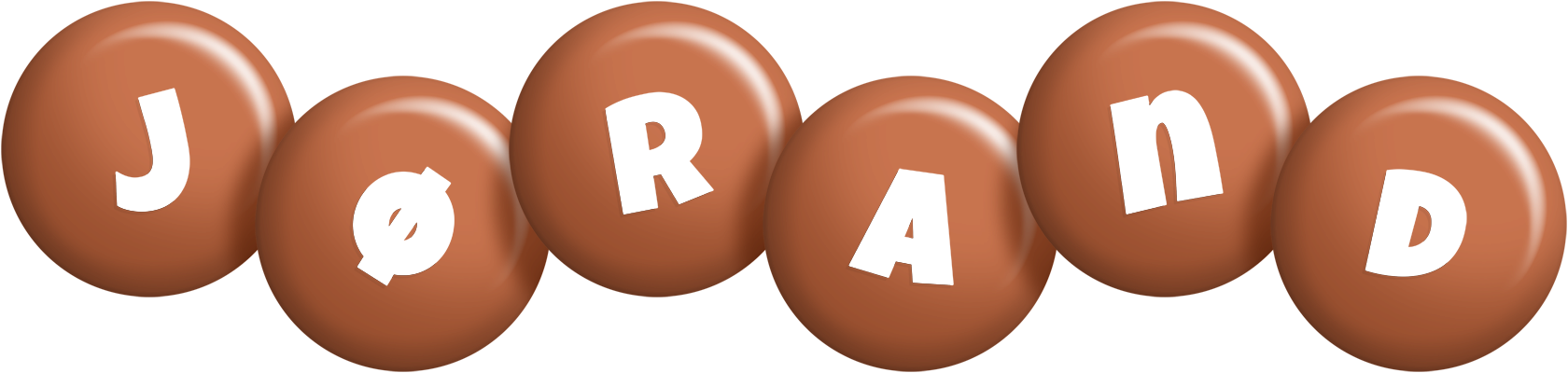 Jørand candy-brown logo