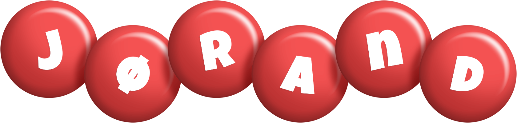 Jørand candy-red logo