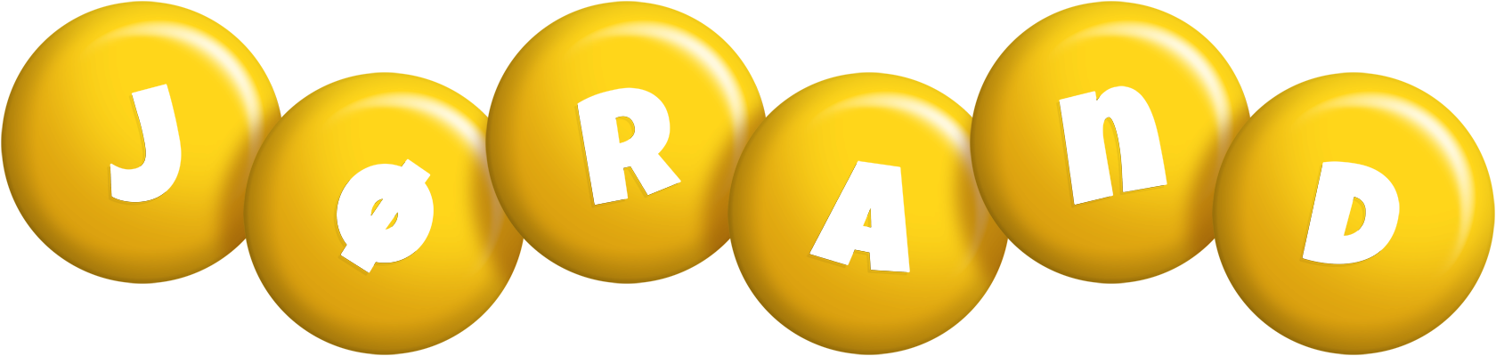Jørand candy-yellow logo