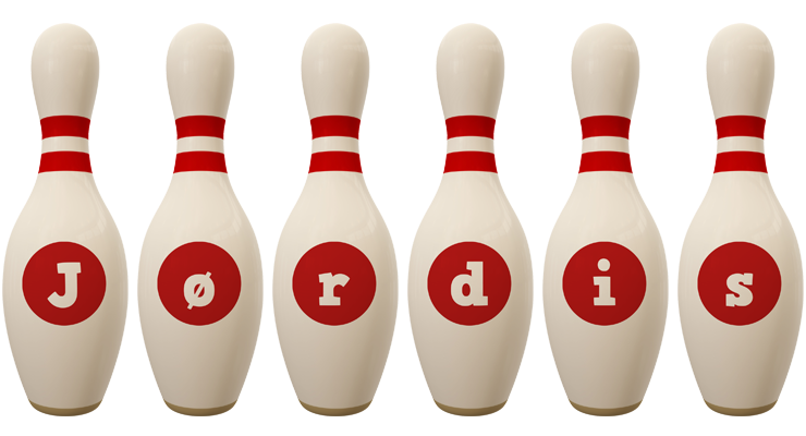 Jørdis bowling-pin logo