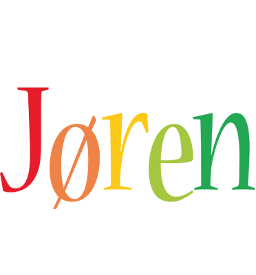 Jøren birthday logo
