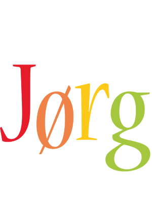 Jørg birthday logo