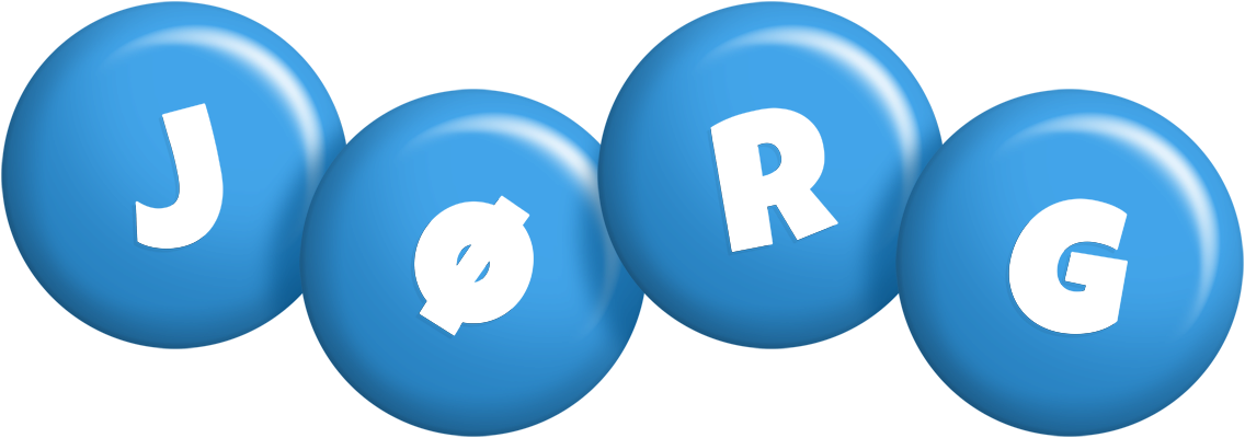 Jørg candy-blue logo