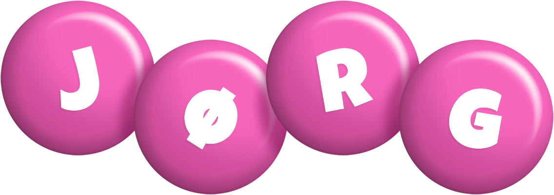 Jørg candy-pink logo