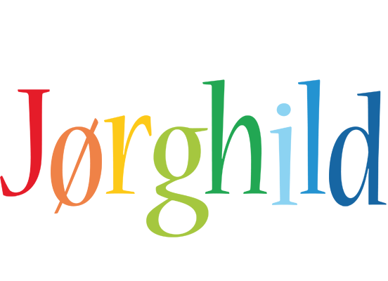 Jørghild birthday logo