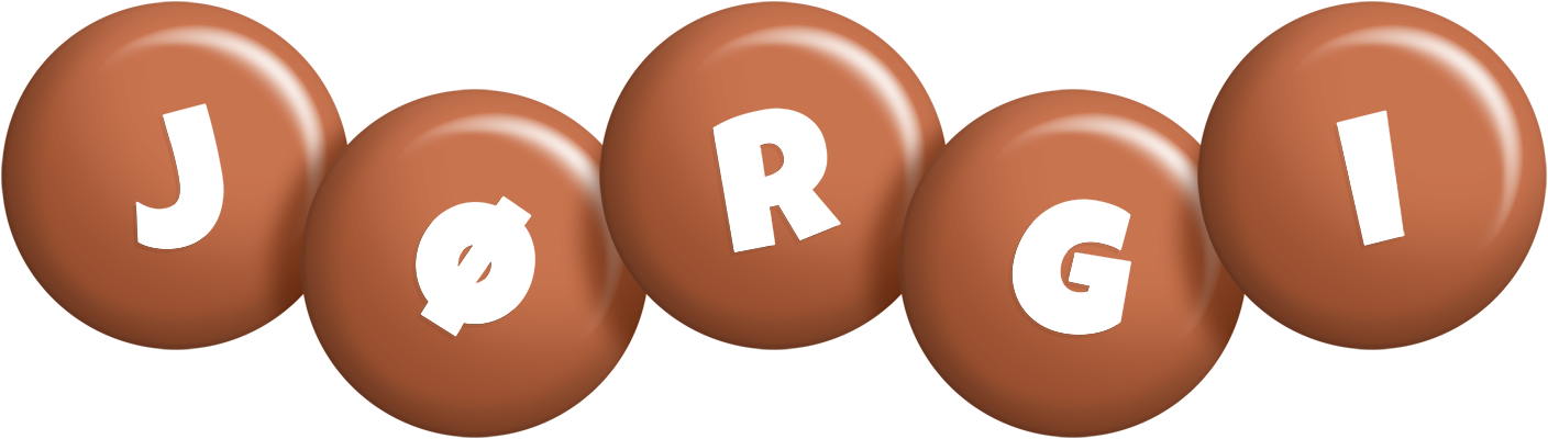 Jørgi candy-brown logo