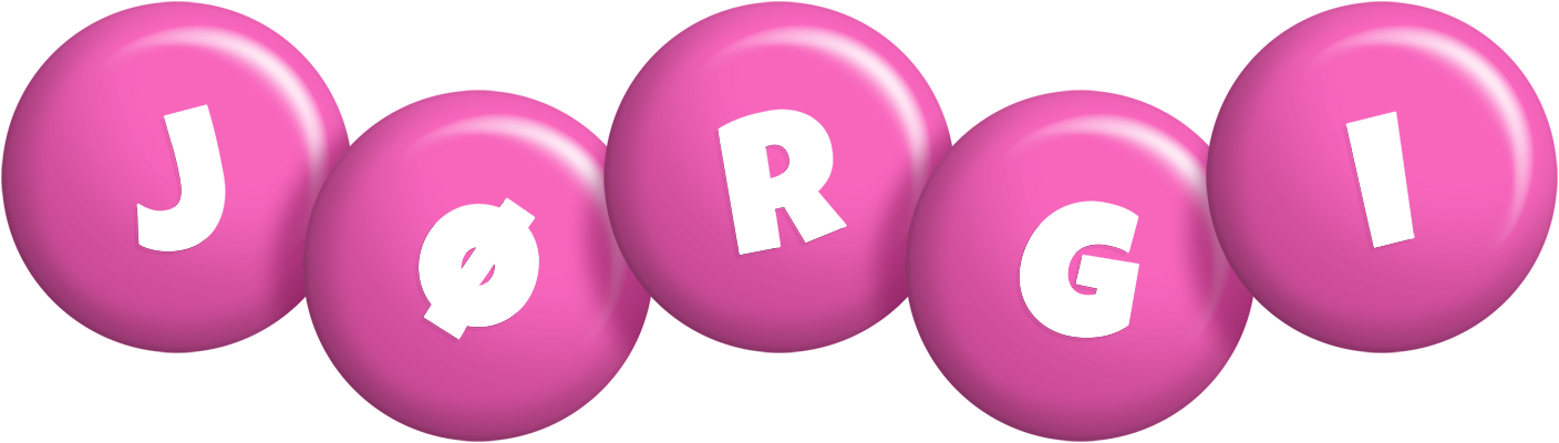 Jørgi candy-pink logo