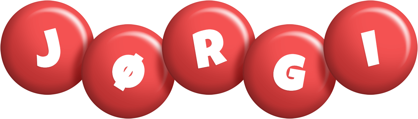 Jørgi candy-red logo