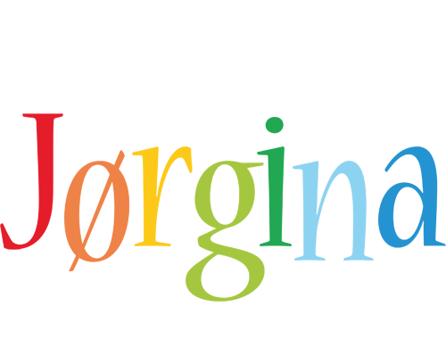 Jørgina birthday logo