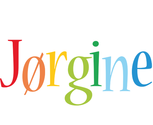 Jørgine birthday logo