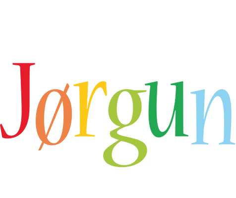 Jørgun birthday logo