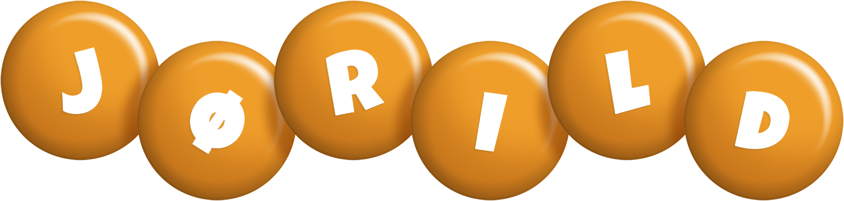 Jørild candy-orange logo