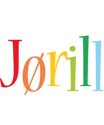 Jørill birthday logo