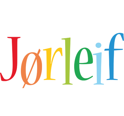 Jørleif birthday logo